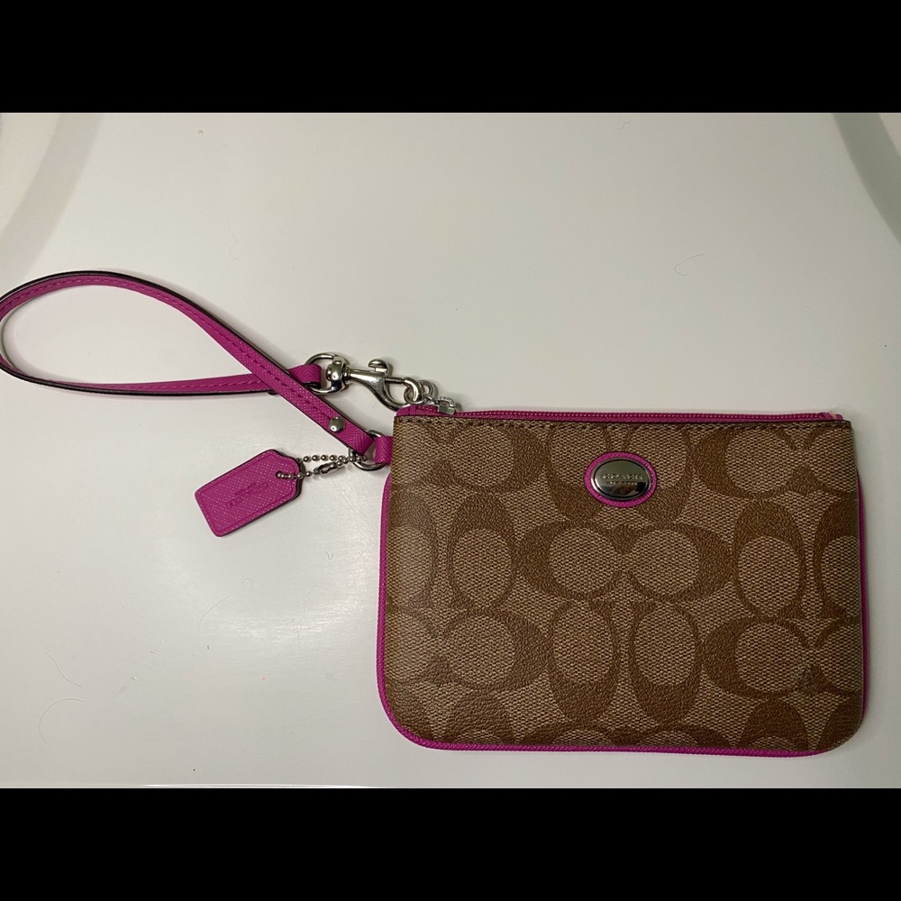 Coach PVC zip wallet